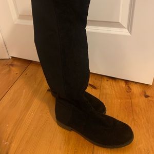 Black high boots